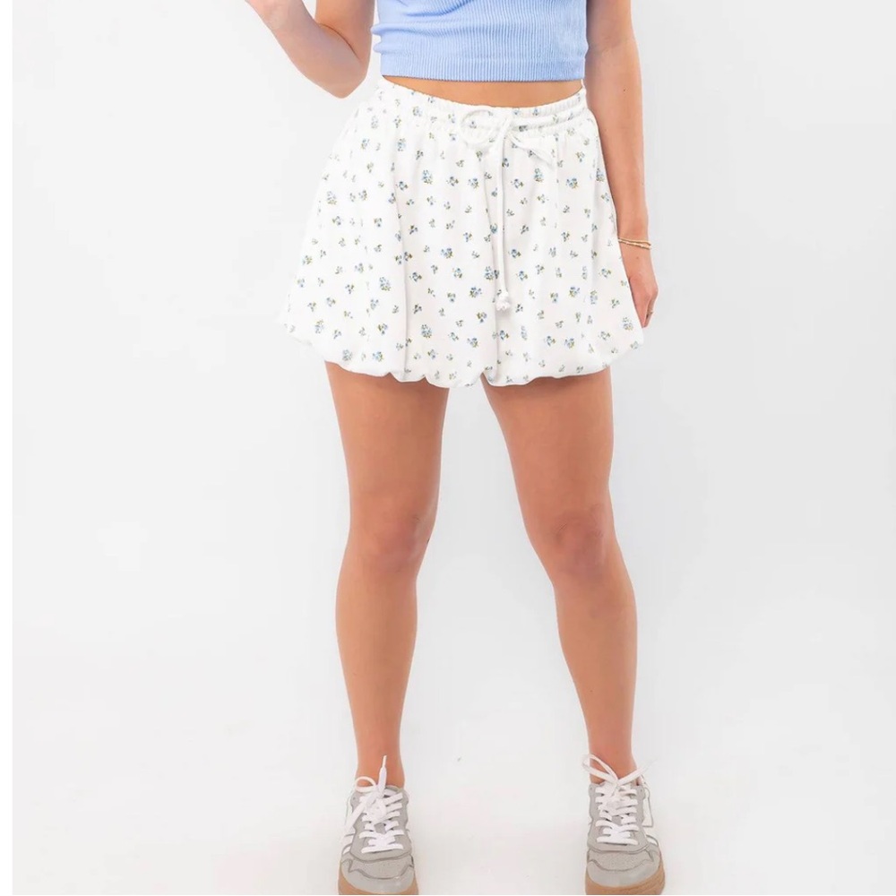 Papermoon Boutique Ditsy Floral Print Bubble Skirt Size Medium NWT Buttery Soft
